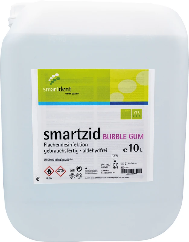 smartzid Flächendesinfektion  Kanister  10 Liter Bubble Gum