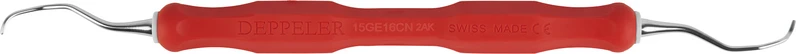 DEPPELER Gracey Küretten Classic  Stück  Figur 15\16, CN Griff, rot