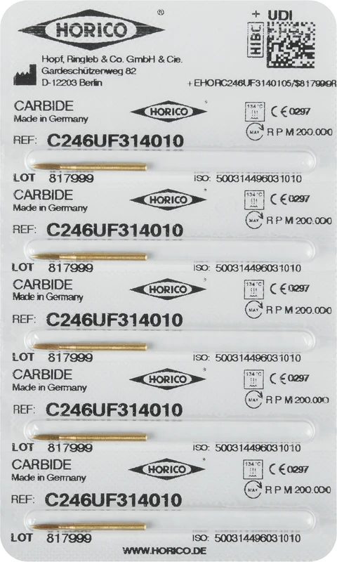 HM-Finierer C246UF  Packung  5 Stück FG, Figur 496, 5,5 mm, ISO 010