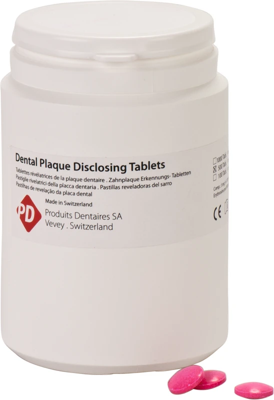 Zahnbelagerkennungstabletten  Packung  500 Stück