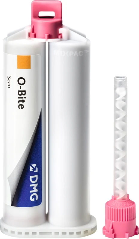 O-Bite Scan  Packung  8 x 50 ml Doppelkartusche, 50 Automix Tips