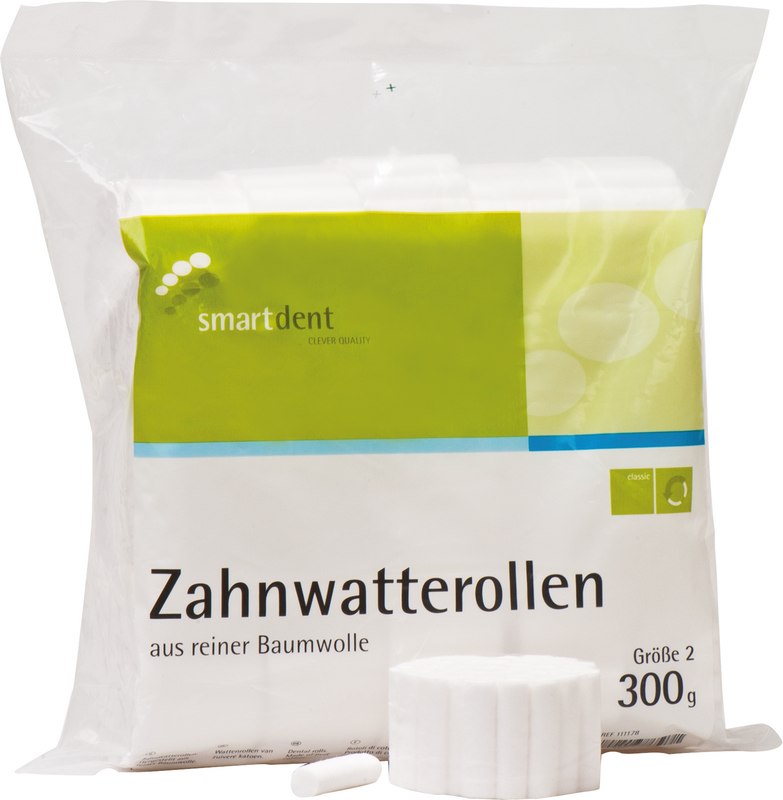 smart Zahnwatterollen  Packung  300 g Größe 2