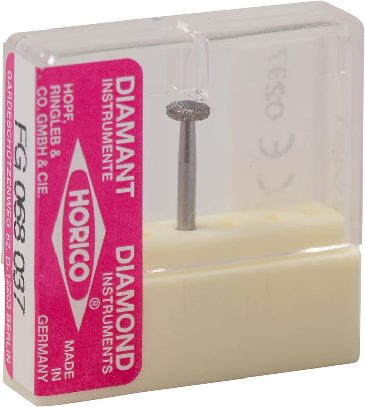 Diamantschleifer 068  Stück  FG, Figur 068, 1 mm, ISO 037