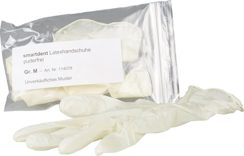 smart Latexhandschuhe PF  Muster  1 Paar puderfrei, M
