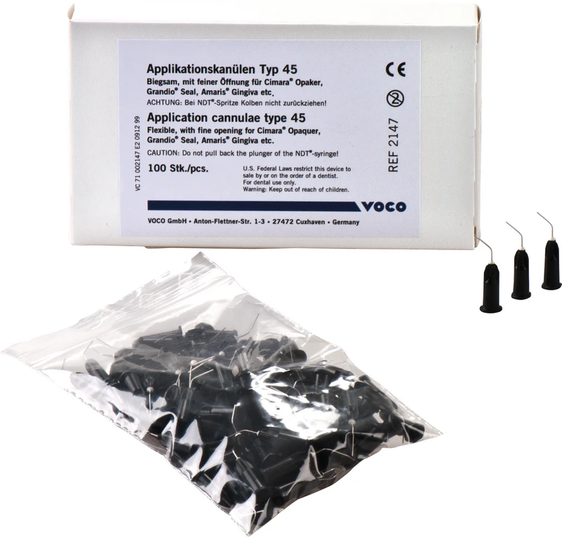 Applikationskanülen Typ 45  Packung  100 Kanülen