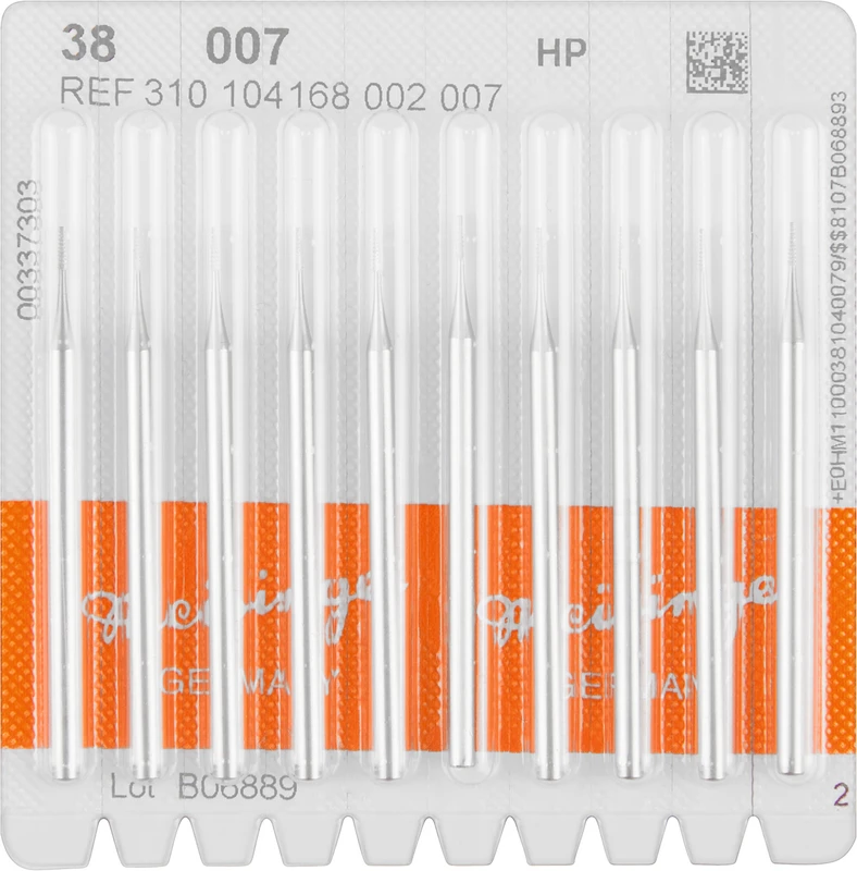 Stahlbohrer 38  Packung  10 Stück HP, Figur 168 konisch, 3,3 mm, ISO 007