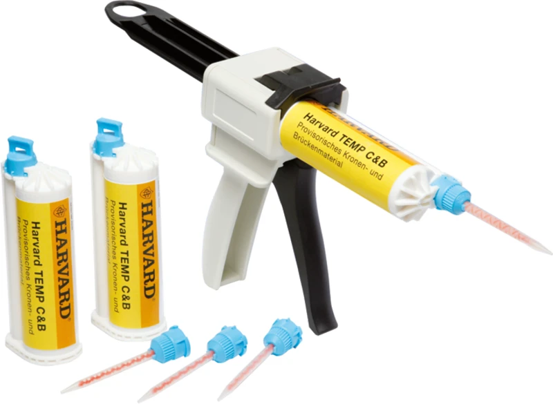 Harvard TEMP C&B  Packung  50 ml Automix-Kartusche BL, 10 Mischkanülen
