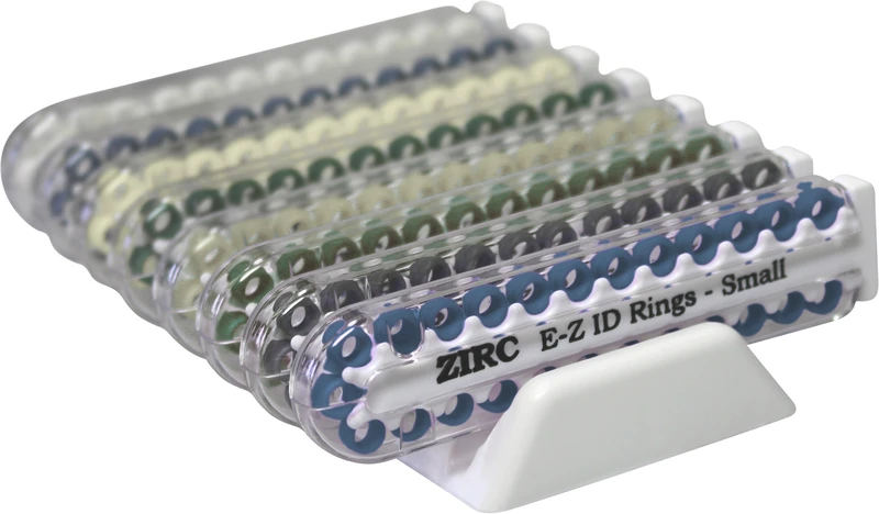 EZ-ID Markierungsringe  Sortiment  8 x 25 Stück, Pastellfarben A - I, Ø 3 mm