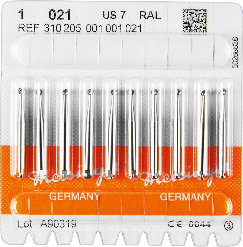 Stahlbohrer 1  Packung  10 Stück RA L, Figur 001, ISO 021