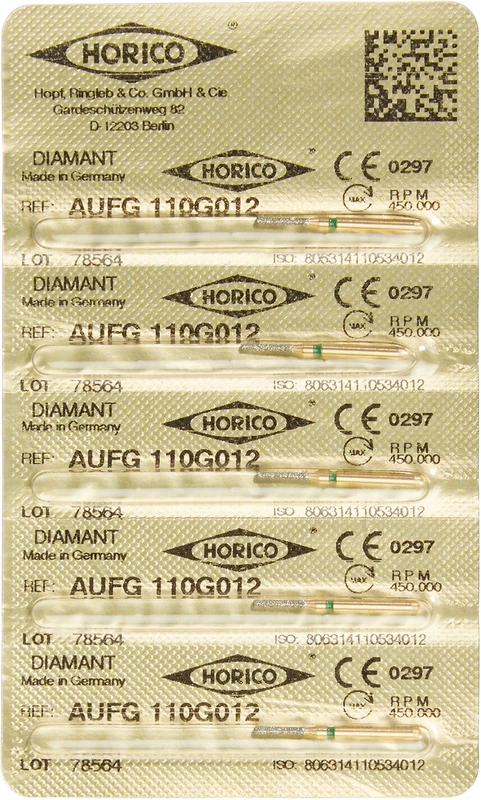 Diamant AuFG 110  Packung  5 Stück grün grob, FG, Figur 110, ISO 012
