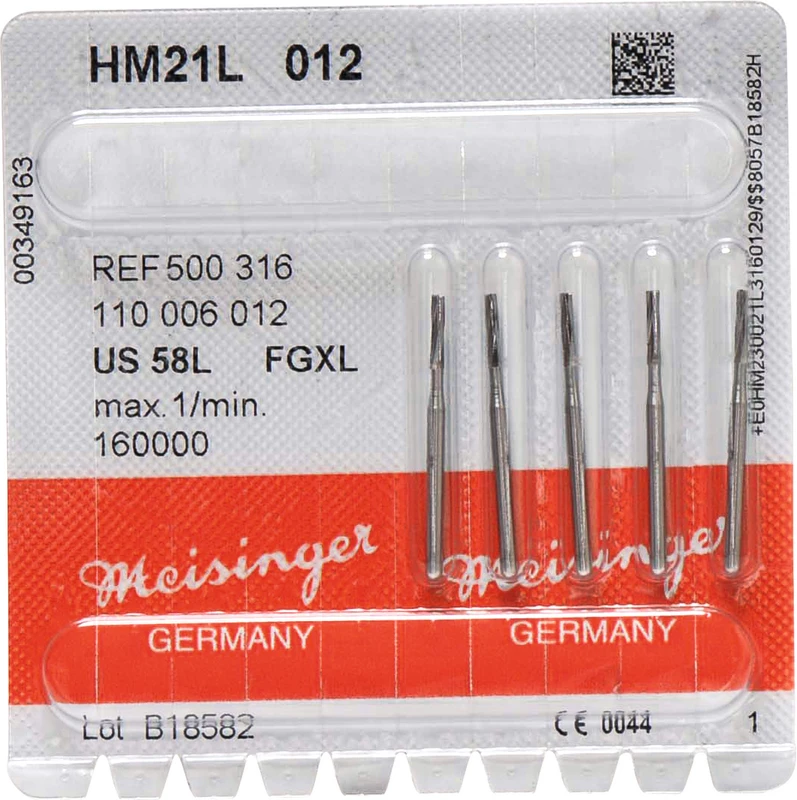 HM-Bohrer 21L  Packung  5 Stück FGXL, Figur 110, 6,3 mm, ISO 012