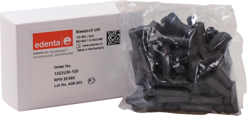 Steelprofi  Packung  100 Stück unmontiert, schwarz, Figur 114, 22 mm, ISO 060