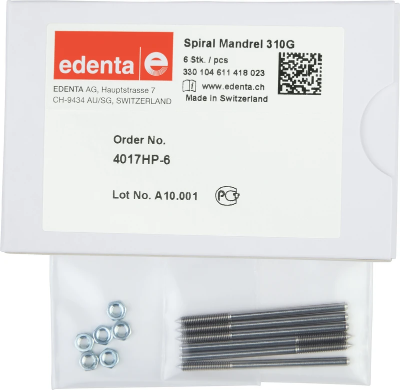 Spiralmandrell 310G  Packung  6 Stück HP, 12 mm, ISO 023