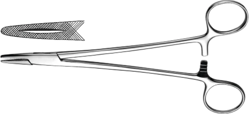 Nadelhalter nach Mayo-Hegar  Stück  1156\18, 180 mm
