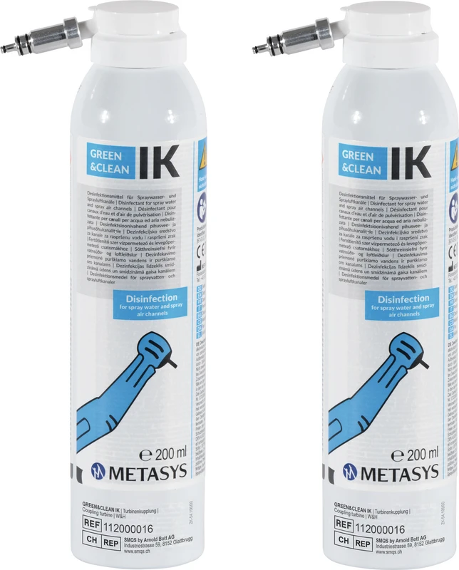 GREEN&CLEAN IK  Packung  2 x 200 ml Sprühdose, für die Turbinenkupplung W&H