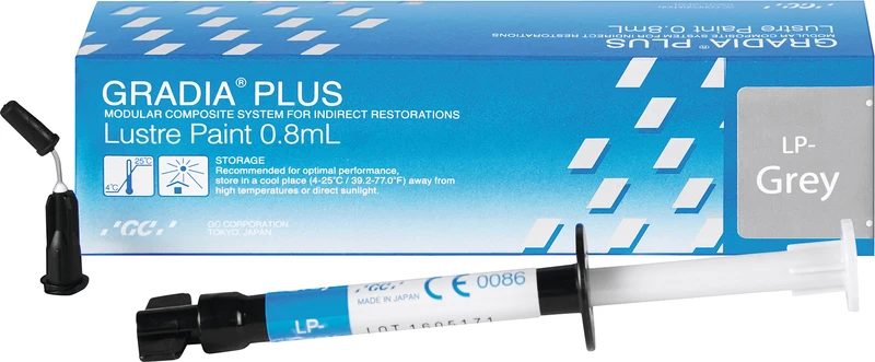 GC GRADIA® PLUS  Spritze  0,8 ml Paste Lustre Paint LP-grün