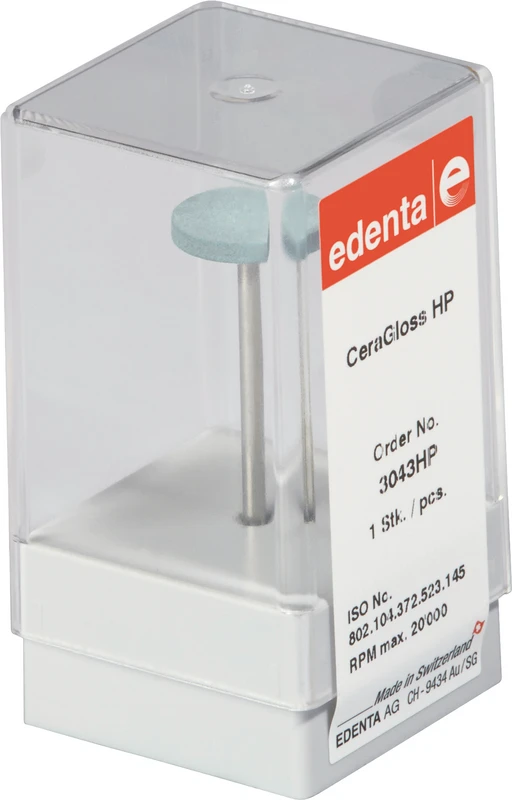 CeraGloss  Stück  blau mittelgrob, HP, Figur 372, 2,5 mm, ISO 150