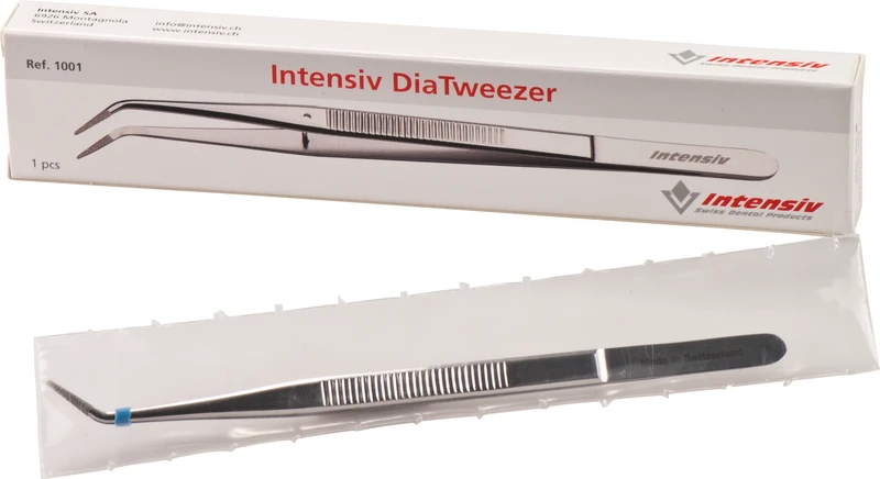 DiaTweezer Pinzetten nach College  Stück  rundum diamantiert, glänzend