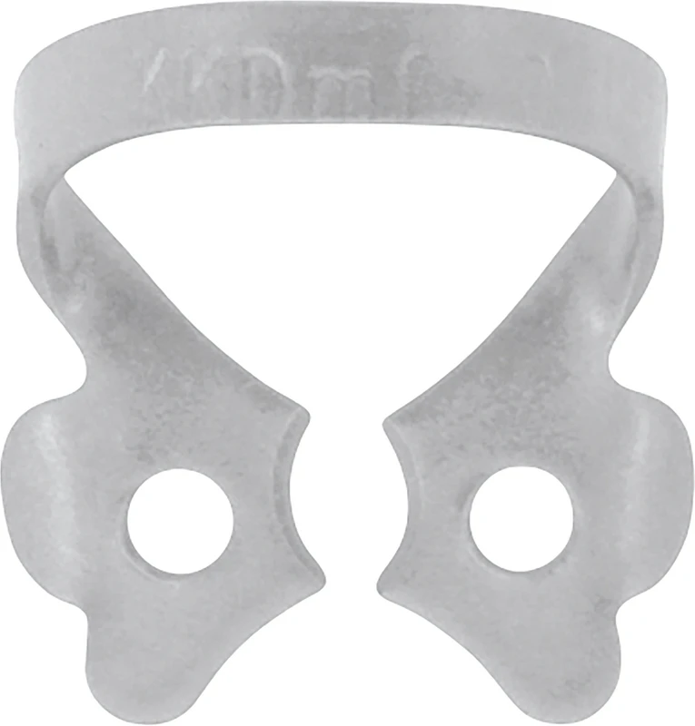 KKD® Kofferdam Klammern triColor Antireflect  Stück  platin matt, Nr. 0, für Prämolaren