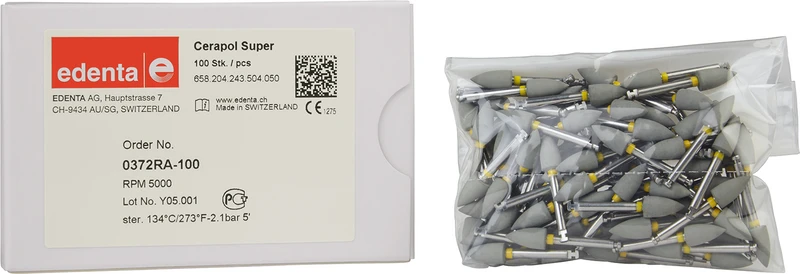 Cerapol Super  Packung  100 Stück grau, RA, Figur 243, 10 mm, ISO 050