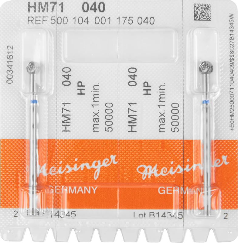 HM-Bohrer 71  Packung  2 Stück HP, Figur 001, ISO 040