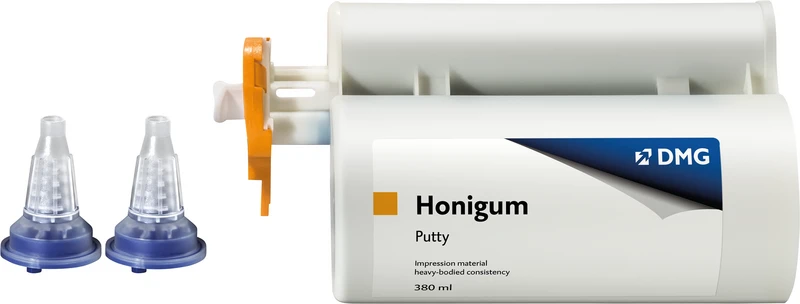 Honigum Putty  Vorteilspackung  5 x 380 ml Doppelkartusche, 50 MixStar-Tips