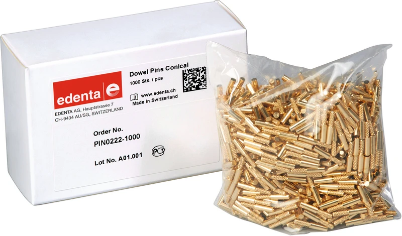 Dowel Pins konisch  Packung  1.000 Stück rund, 14 mm