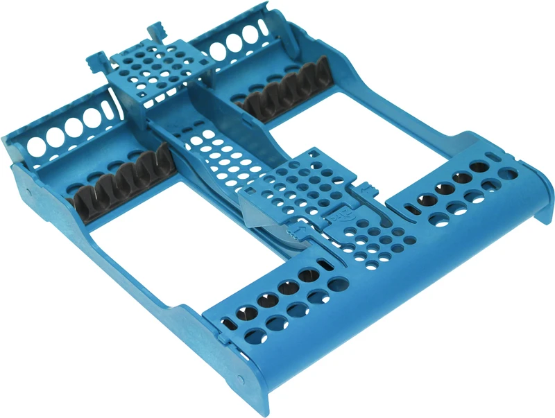 E-Z Jett Kassetten  Stück  20,2 x 17,9 x 3 cm, für 10 Instrumente neonblau