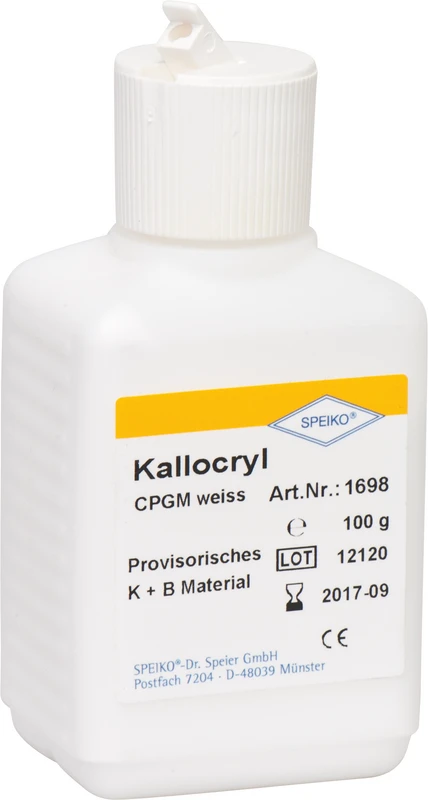 Kallocryl® CPGM zahnfarbig  Flasche  100 g Pulver weiß