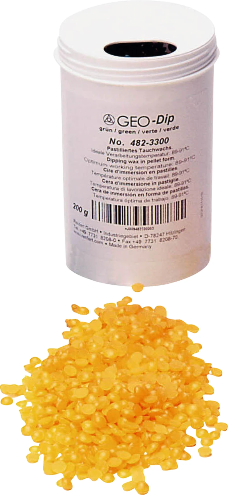 GEO-Dip  Packung  200 g Tauchwachs gelb