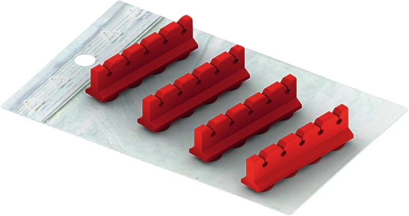 Galaxy Silicone Refill  Set  Silikoneinsätze für Kassette 18 x 7, rot