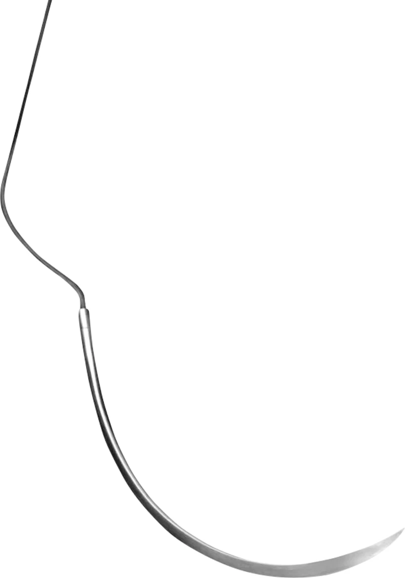 Perma Sharp Polypropylen  Packung  12 Stück blau, 45 cm, C-3, 3\8 Kreis, schneidend, Premium-Rückstich, 13 mm, USP 5\0