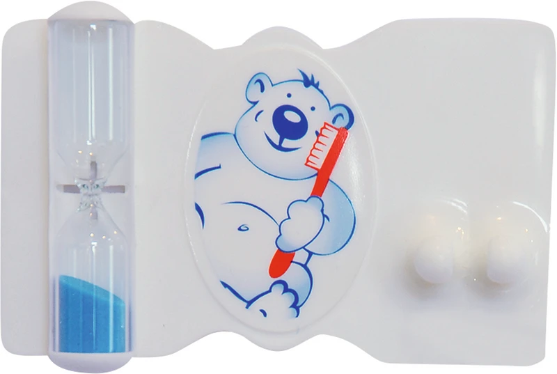 Zahnbürstenhalter mit Uhr  Stück  Bär