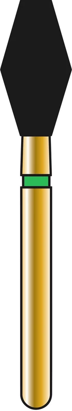 DIATECH Diamanten G811  Packung  5 Stück grün grob (C), FG, Figur 038 Palatinal, 7 mm, ISO 037