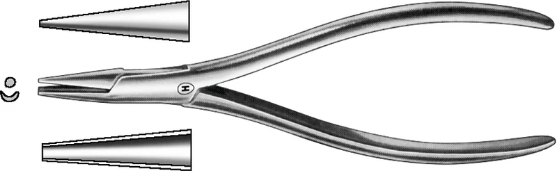 Draht- und Bügelbiegezangen nach Schwarz  Stück  HSL 380-13, 135 mm