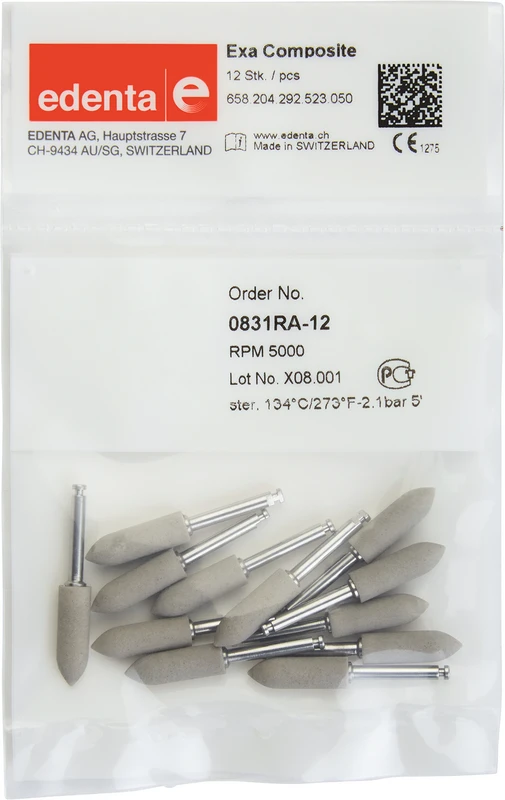 Exa Composite  Packung  12 Stück grau, RA, Figur 292, 16 mm, ISO 050