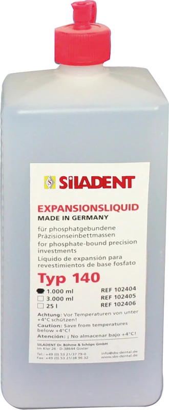 Expansionsliquid Typ 140  Flasche  1 Liter Typ 140