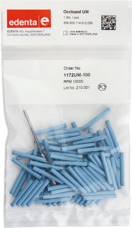 Titan Polierer  Packung  100 Stück unmontiert, blau, Figur 114, 22 mm, ISO 030