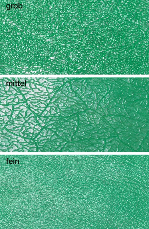 Gusswachs genarbt  Packung  15 Stück grün, mittel, geadert, Stärke 0,6 mm