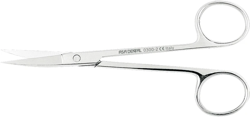 Zahnfleischscheren  Stück  gebogen 12 cm, 0300-2
