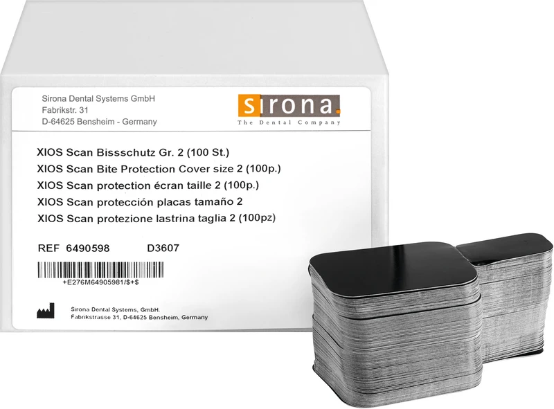 XIOS Scan Bissschutz  Packung  100 Stück, Gr.2