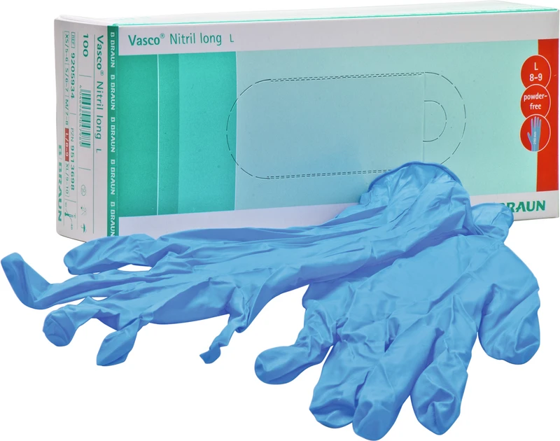 Vasco® Guard long  Packung  100 Stück puderfrei, blau, L