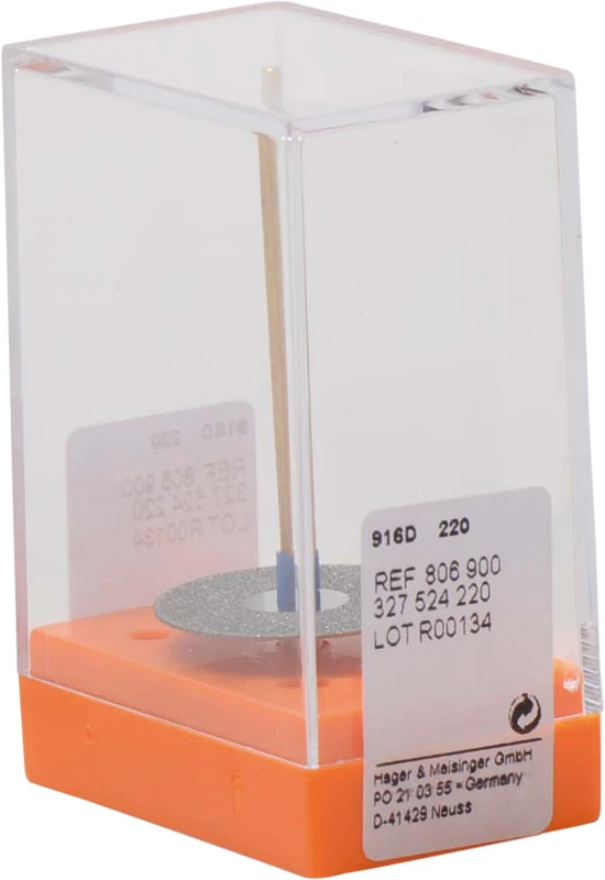 Diamantscheiben 916D  Stück  unmontiert, blau mittel, Figur 327, 0,5 mm, ISO 220