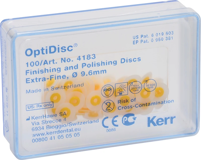 OptiDisc®  Nachfüllpackung  100 Stück unmontiert, gelb extra fein, Ø 9,6 m