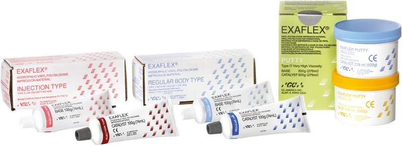 GC EXAFLEX®  Packung  100 g Basispaste, 100 g Katalysator, Regular