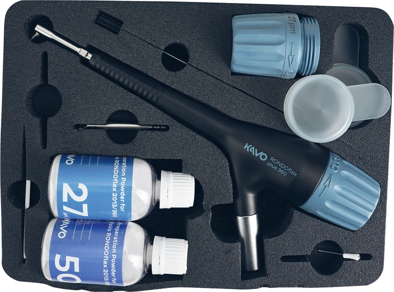 RONDOflex Plus 360  Stück  inklusive 2 Pulverbehälter (50, 27 µm), Zubehör