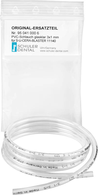 PVC-Schlauch  Packung  3 Stück glasklar, Ø 1 mm