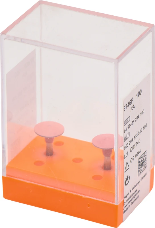 Diamantpolierer 9746  Packung  2 Stück rosa fein, RA, Figur 303, 2,5 mm, ISO 100