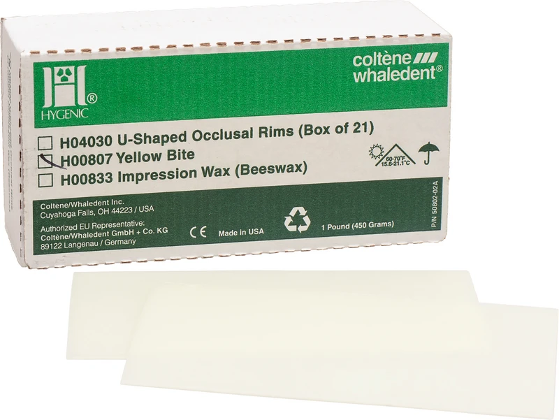 Hygenic® Bissplatten  Packung  450 g gelb