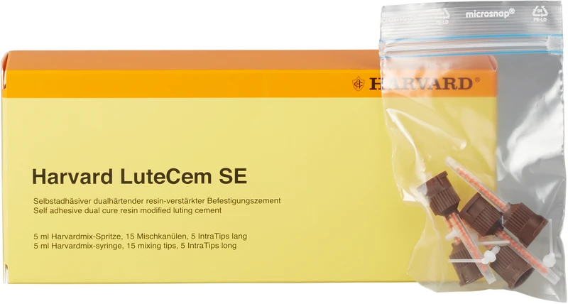 Harvard LuteCem SE  Packung  5 ml Minimix-Spritze A2, 15 Mischkanülen, 5 IntraTips lang